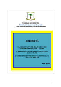 guía informativa - Ministerio de Asuntos Exteriores de Guinea
