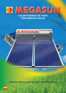 Calentadores de agua por energÍa solar