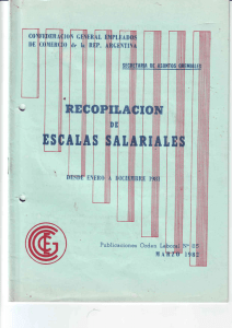 Recopilación de escalas Salariales 1981