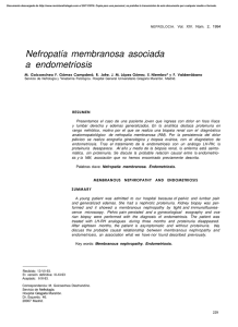 Nefropa tía membranosa asociada a endometriosis