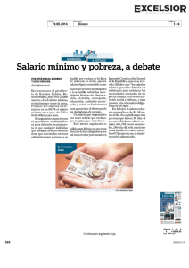 Salario mínimo y pobreza a debate