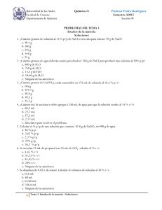 Universidad de los Andes Qu&iacute;mica 11 Profesor Pedro Rodr&iacute;guez