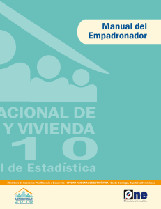 Manual del Empadronador - Oficina Nacional de Estadística