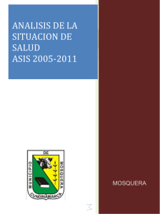 analisis de la situacion en salud 2005-2011