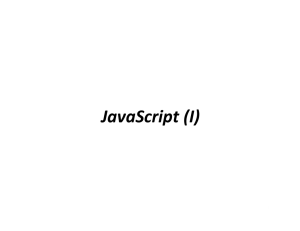 Clase 6- JavaScript I