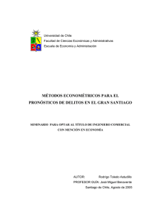 métodos econométricos para el pronósticos de delitos en el gran