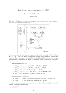 Práctica 4 - Microarquitectura del CPU