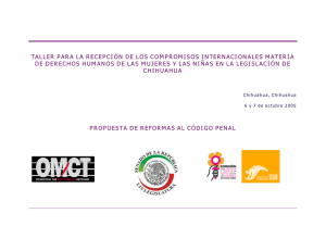 taller para la recepción de los compromisos internacionales materia