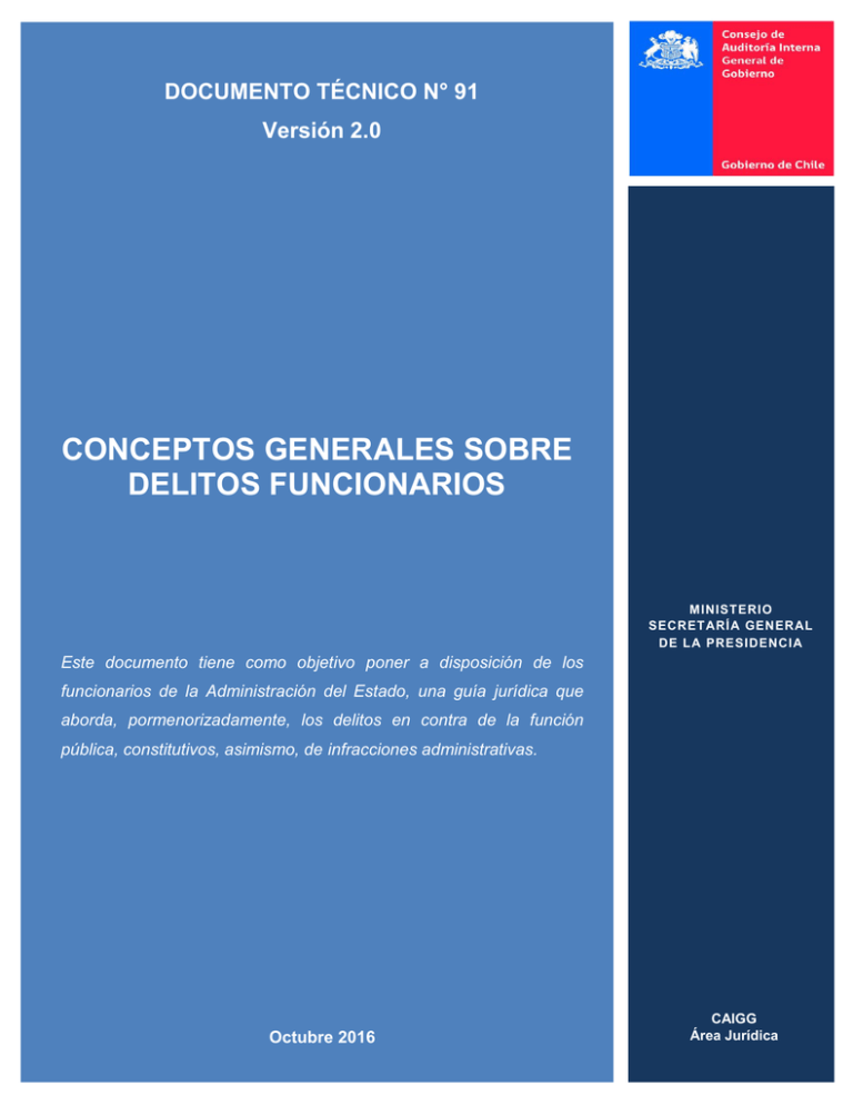 Conceptos Sobre Delitos Funcionarios