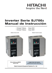 Manual del Inverter Hitachi SJ700