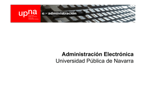 Administración electrónica - Universidad Pública de Navarra