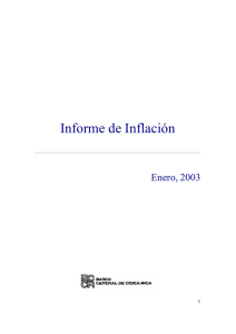 Informe de Inflación - Banco Central de Costa Rica