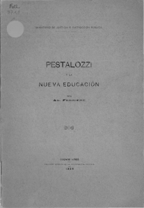 Pestalozzi y la nueva Educación