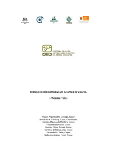 Modelo de deforestación para el estado de Chiapas (PDF
