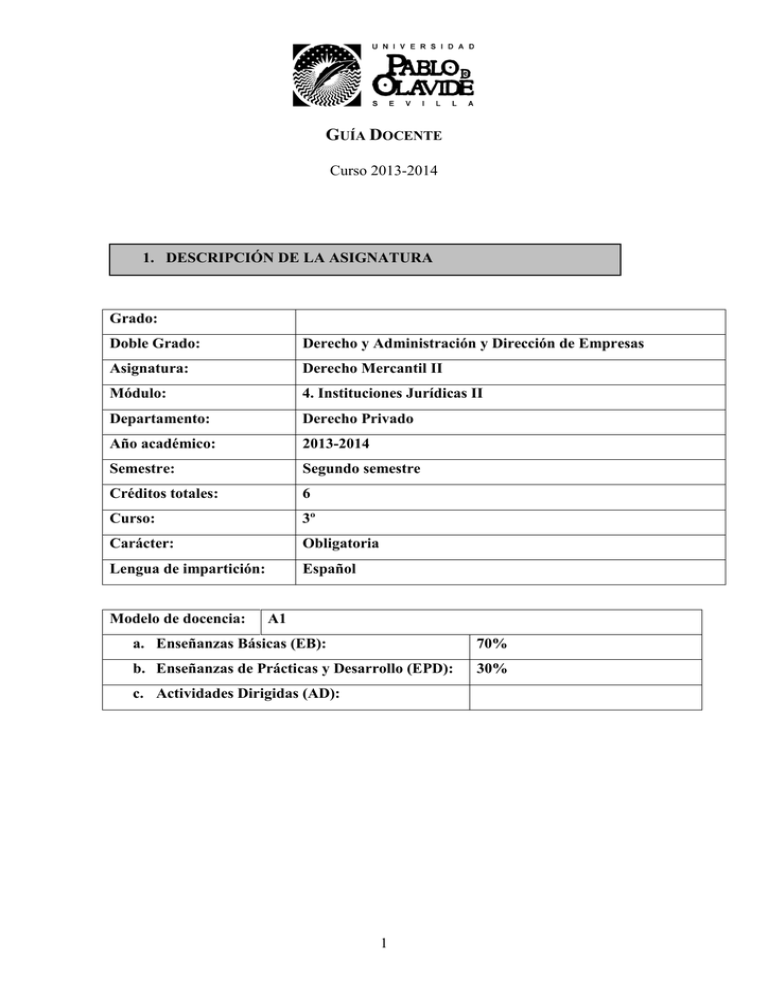 Derecho Mercantil II