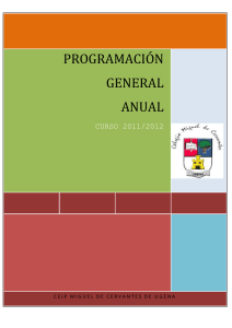 programación general anual - Colegio Miguel de Cervantes
