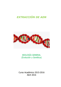 extracción de adn - Dr. Fernando Tuya