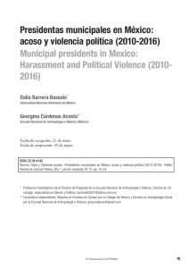 Presidentas municipales en México: acoso y