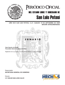 De la ley organica de la PGJE (19-Sep-09).