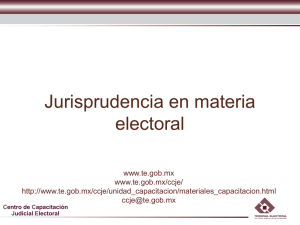 Jurisprudencia en materia electoral