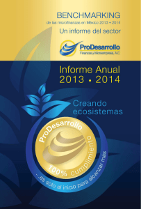Benchmarking de las microfinanzas en Mexico 2013-2014