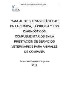 Manual de Buenas Prácticas Veterinarias