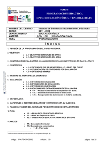 programación didáctica dpto. educación física 1º