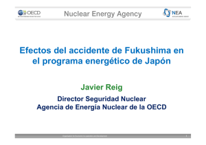 Efectos del accidente de Fukushima en el programa energético de