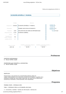 economía española y mundial