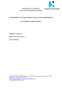 ¿Aristomúsica?: Una aproximación a las trayectorias individuales de