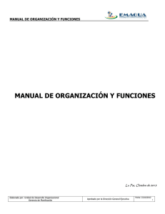 manual de organización y funciones