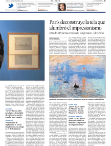 París deconstruye la tela que alumbró el impresionismo