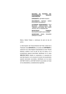 sup-rep-510/2015 recurrente - Tribunal Electoral del Poder Judicial