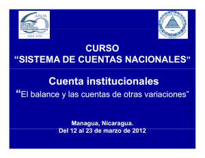 El balance y las cuentas de otras variaciones