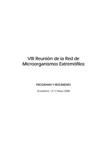 VIII Reunión de la Red de Microorganismos Extremófilos