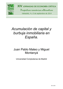 Acumulación de capital y burbuja inmobiliaria en España.