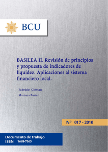 BASILEA II. Revisión de principios y propuesta de indicadores de