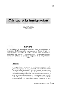 Caritas y la inmigración
