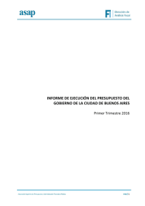 Informe de Ejecución Presupuestaria del GCBA