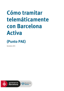 Cómo tramitar telemáticamente con Barcelona Activa mo tramitar