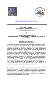 VIII Cumbre Iberoamericana de Presidentes de Cortes Supremas y