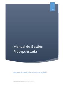 Manual de Gestión Presupuestaria