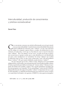 Interculturalidad, producción de conocimientos y - Alceu - PUC-Rio