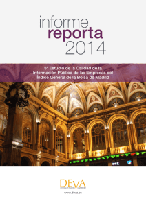 Informe reporta 2014