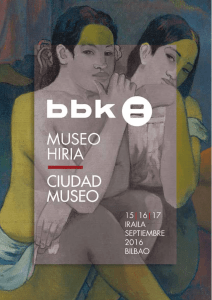BBK ha presentado el proyecto cultural BBK Museo Hiria