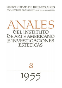 Anales del Instituto de Arte Americano e Investigaciones Estéticas N°8