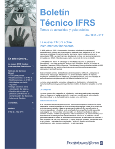 Boletín Técnico IFRS