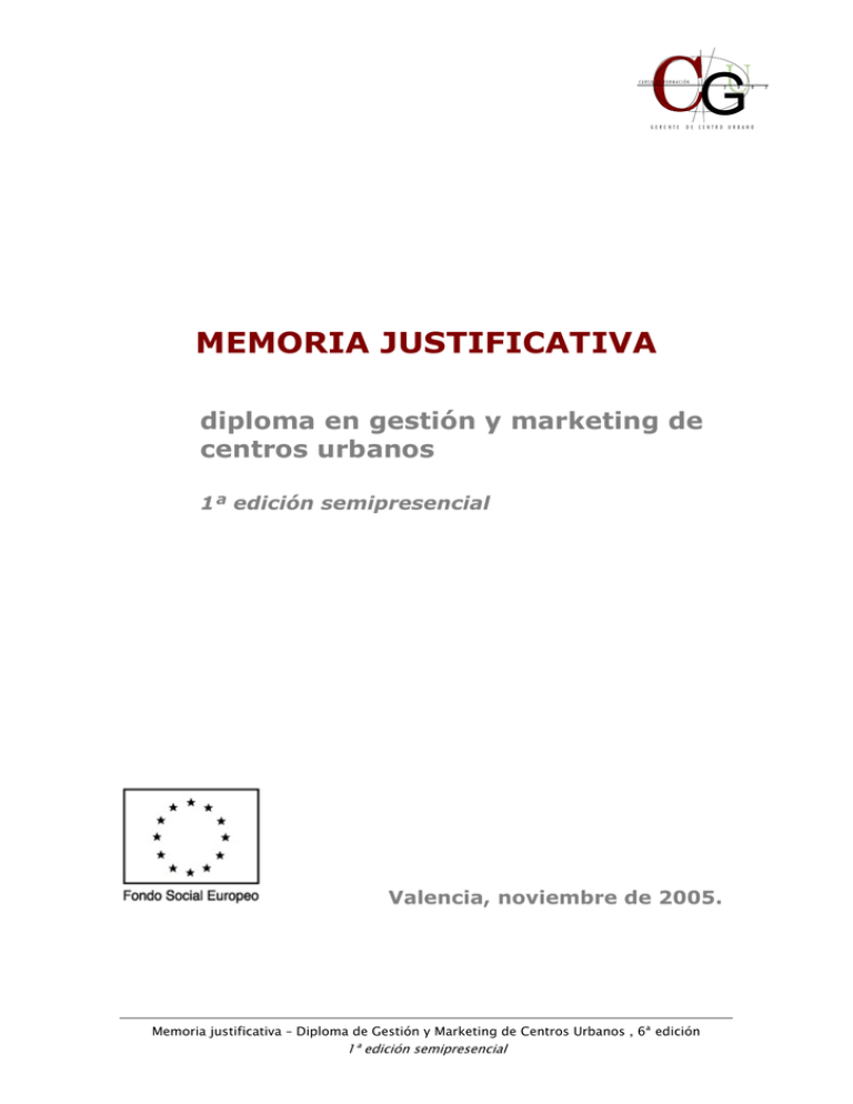 Memoria Justificativa