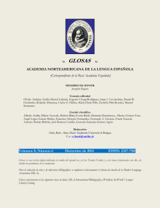 GLOSAS - Academia Norteamericana de la Lengua Española