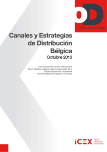 Canales y Estrategías de Distribución Bélgica 2013